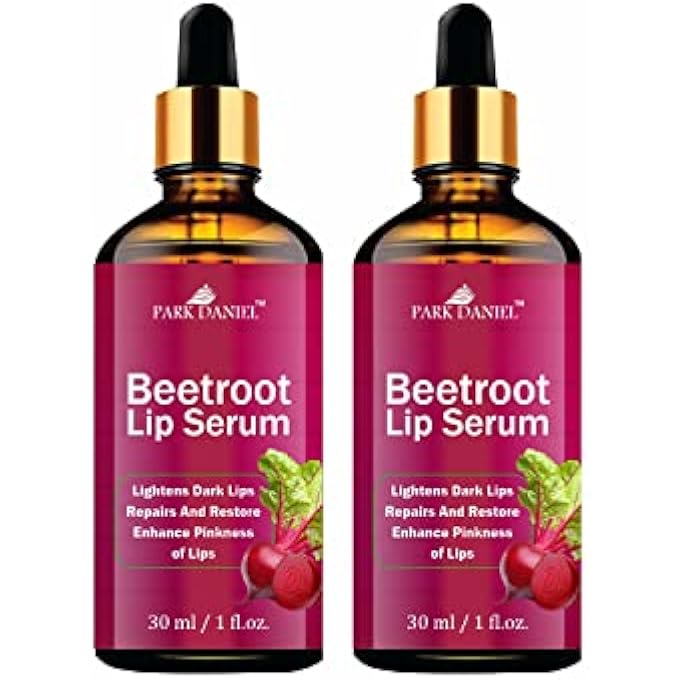 Park Daniel PREMIUM BEETROOT LIP SERUM OIL- FOR SOFT AND SHINY LIPS COMBO PACK OF 2 BOTTLE, 30ML(60ML) - Image 1
